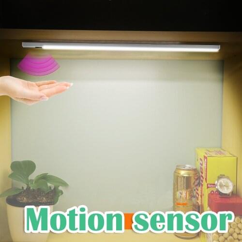 USB Rechargeable Closet Lights Motion Sensor under cabinet lights Portable Light Bar Cabinet Kitchen closet Night Light