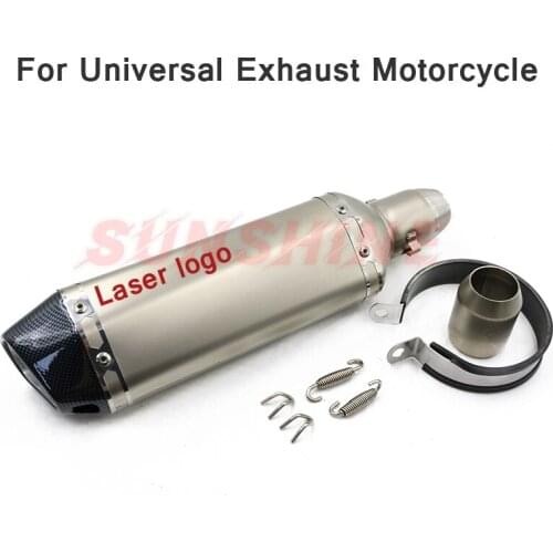 Exhaust Motorcross Universal Motorcycle Pipe Muffler Escape Moto Pitbike DB Killer ATV For FZ6 GY6 MT07 CRF 230 XMAX Z900 ER6N