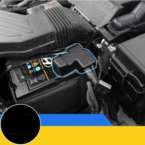 Car Battery Protection Cover Anode Protective Cover Frame Clip Case Dust cover Battery negative For Hyundai Tucson 2015-2018