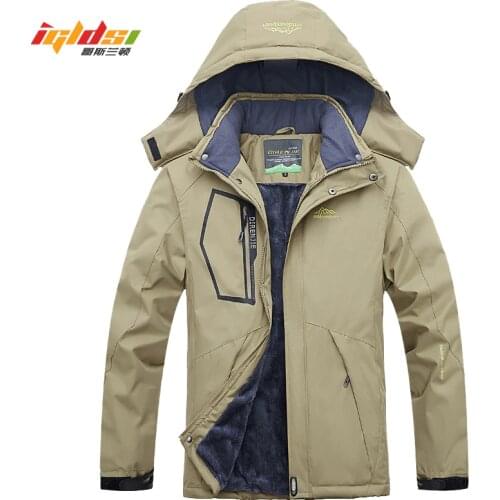 Winter Fleece Military Jackets and Coat Men Windproof Waterproof Windbreaker Outwear Down Parkas Detachable Army Raincoat L-5XL