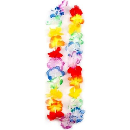 1/10/20/30Pcs Hawaii Christmas Garland Door Decoration Hawaiian Party Artificial Flower Garland Necklace Wreaths
