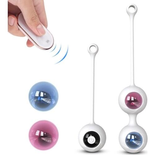 2 in 1 Bullet Vibrator and Kegel Balls for Tightening Exercises Sex Toys Vibrating Eggs Love Balls for Women Couple Smart Ball