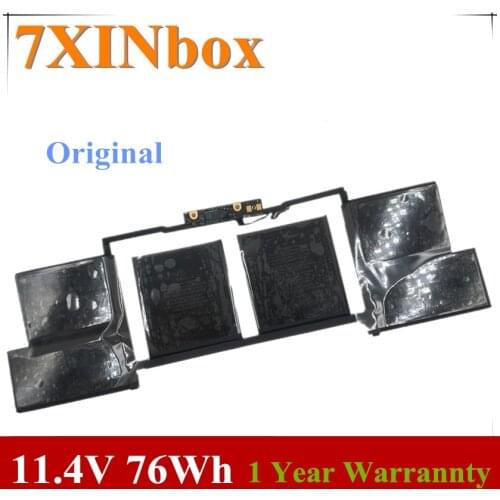 7XINbox 11.4V 76Wh 6667mAh Original A1707 A1820 Laptop Battery For Macbook Pro 15" Inch Retina A1707 2016 2017 Year