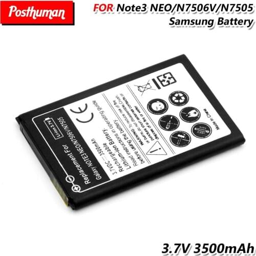Battery For Samsung Galaxy Note 3 Neo N7502 N7505 N7506 N7506V N7500Q 3500mAh Lipo Li-Po Lithium Li-polymer Rechargeable battery