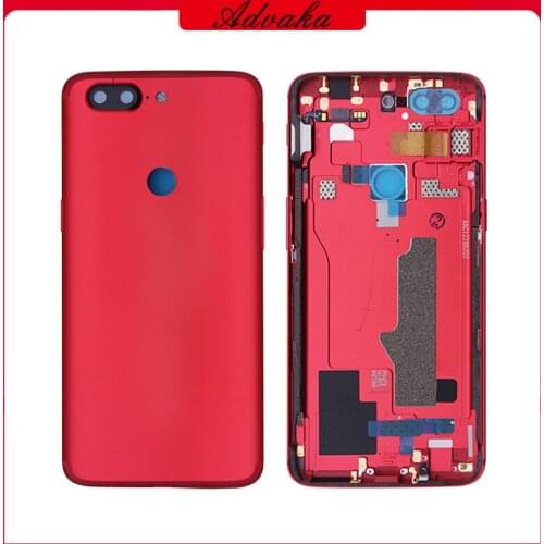Black/Red Battery Housing Cover Back Rear Door Case Replacement parts For Oneplus 5T One Plus 1+5T A5010