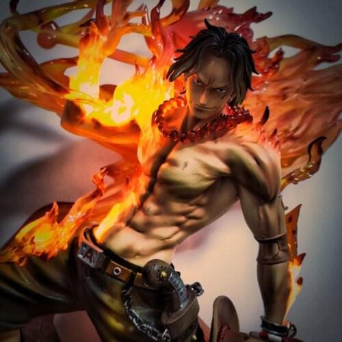 35CM One Piece Anime Figure Portgas D Ace 15th Anniversary One Piece Ace Action Figurine Whitebeard Pirates Figure Toys Figures