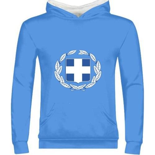 GREECE male free custom made name number grc zipper sweatshirt nation flag gr country greek republic print photo word clothing