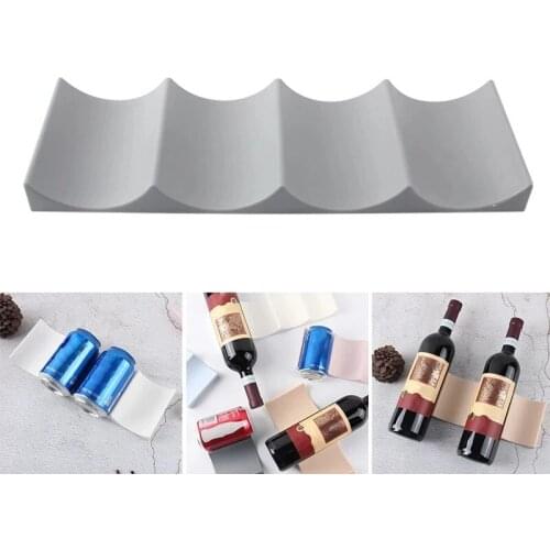Kitchen Wine Rack Plastic Water Bottle Display Mat Wine Holder Storage Organizer for Kitchen Countertops CF-277