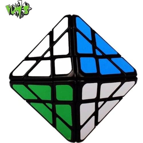 Lanlan 4x4 Octahedron Magic Cube Speed Square Brain Teaser Educational Stress Puzzle Cube Toys For Children Kids Game Toys