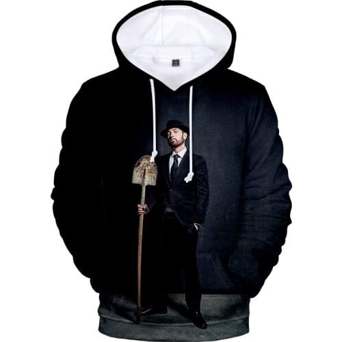 New Fashion 3D Eminem Hoodies Men Women Hoodie Autumn Long Sleeve Sweatshirts Kids 3D Eminem Hooded boys girls red Streetwear