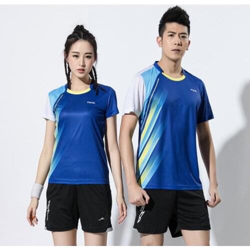 New men/women tennis shirts sport shorts set,badminton train clothes,quick dry table tennis jersey short-sleeve tennis t-shirt