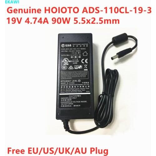 Genuine 19V 4.74A 90W HOIOTO ADS-110CL-19-3 190090G AC Switching Adapter For 90W Power Supply Charger