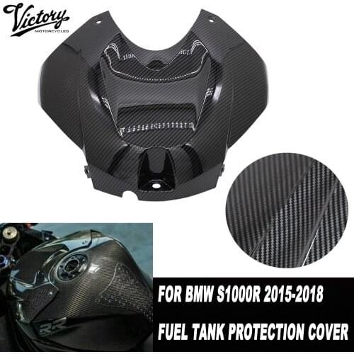 SALE For BMW S1000RR 2015 2016 2017 2018 Motorcycle Fuel Tank Fairing Cover Black Carbon Fiber Protective Cover