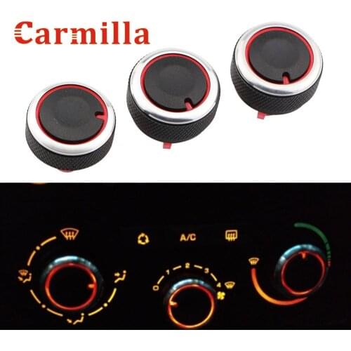 AC Switch Knob for PEUGEOT 307 CITROEN C-TRIOMPHE C4 Heater Climate Control Buttons Dials Frame Air Con Cover Heat Knobs