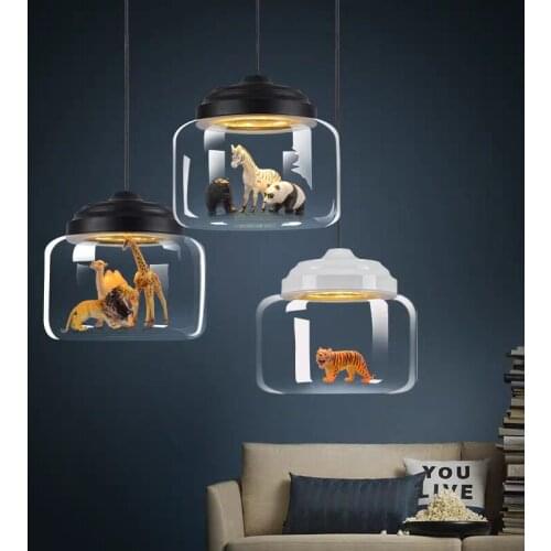 Modern Led Pendant Lights Glass Nordic Hanging Lighting Restaurant Children Room Living Bedroom Indoor Cute Decor Fixture Lamps