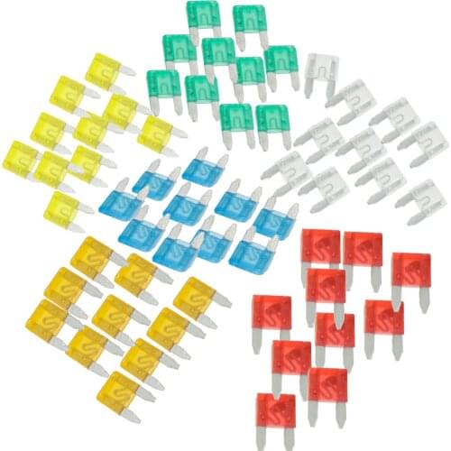 60pcs Standard Car Fuse Assorted Car Truck Motorcycle Mini Blade Fuse Mini Car Fuse Kit ( 5/10/15/20/25/30 AMP )