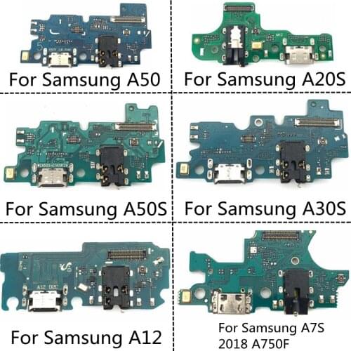 USB Port Charger Dock Connector Charging Board Flex Cable For Samsung A10 A10S A20 A20S A21S A30 A30S A40 A50 A50S A750 A12 A02s