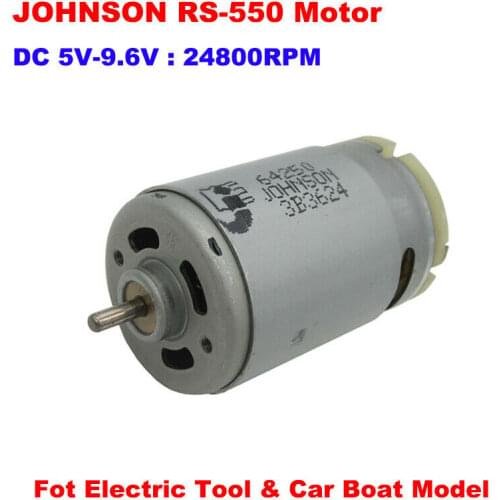 RS-555 12V 14.4V 18V 24V High Speed Power Compensation Carbon Brush Drill Motor Ball Bearing