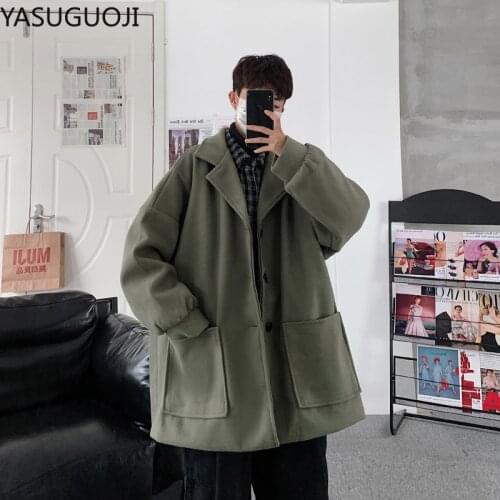 YaSuGuoJi Men's Trench Coats
