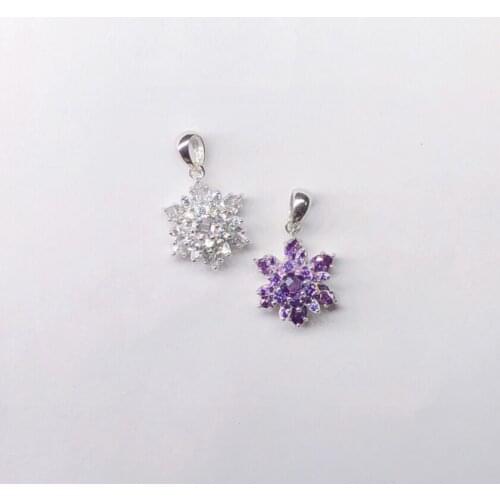 Japanese Anime Sailor Mon Artificial Crystal Pendant Necklace 925 Sterling Silver Jewelry For Women Girls Birthday Gifts