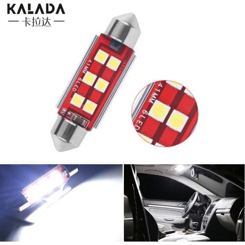 1X Festoon Car LED Bulb Canbus Error Free C5W C10W 31 36 39 41MM 3030 LED Light License Plate Trunk Light 12V White 6000K 6500K