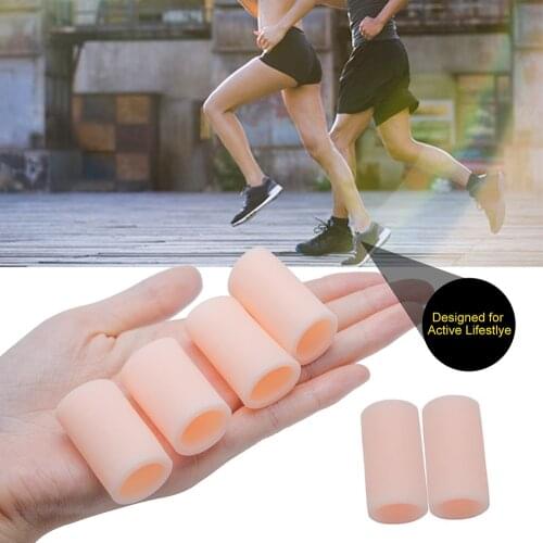 2Pieces Transparent Gel Fingers Protector Corn Corrector Hammer Toe Separator Foot Suport