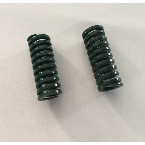 2Pcs Green Heavy Load Compression Die Spring 10 x 5 x 25/35/55/65/85/95/100mm