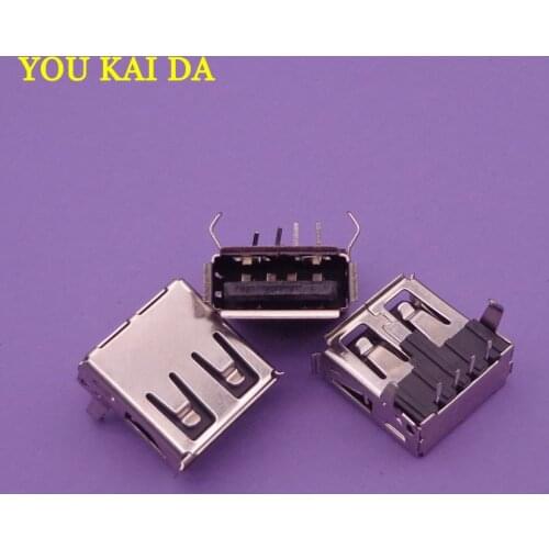 20-1000pcs High quanlity 2.0 USB Interface Female USB Jack Connector Socket for PC/Tablet