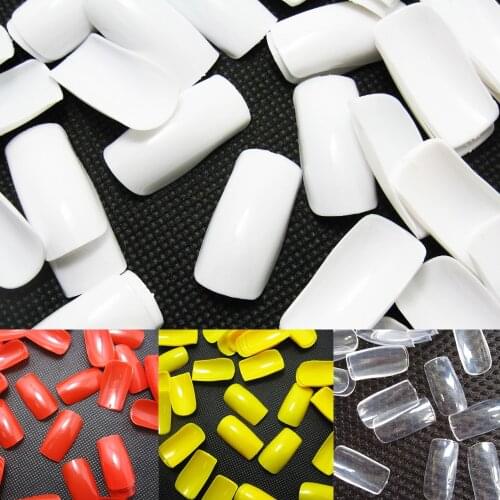 False Nail Tips 500pcs/set Nail Art Acrylic French Design UV Gel Salon Full Cover Well Artificial Tip Colorful Tools