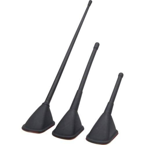 Uxcell 3 in 1 Black Car Decorative Self Adhesive Top Mount Roof Dummy Antenna Aerial