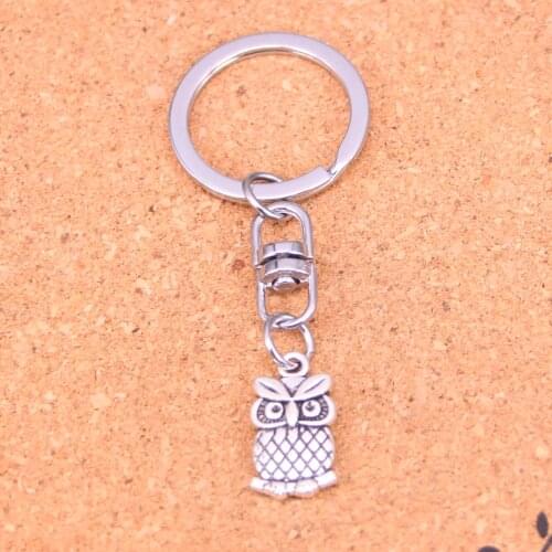 Fashion big eyes owl Keychain Pendant Key Rings Shoulder Bag Purse Car Accessories for Women Girl Kids Gift