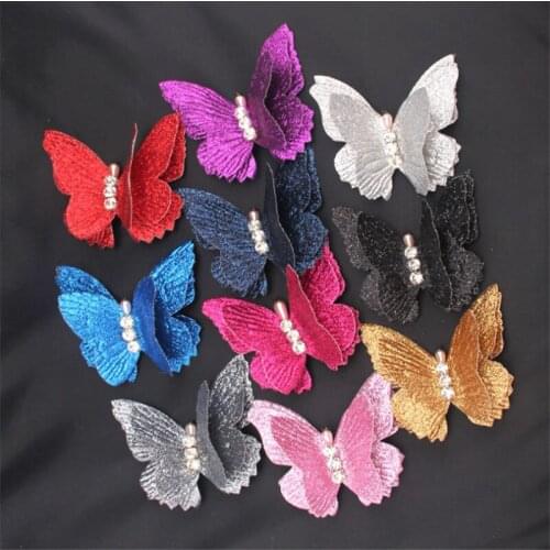 Beautiful Butterfly Brooches For Women Girls Fashion Wedding Jewelry High Quality Crystal Pearl Leather Insect Brooch Pins Gifts