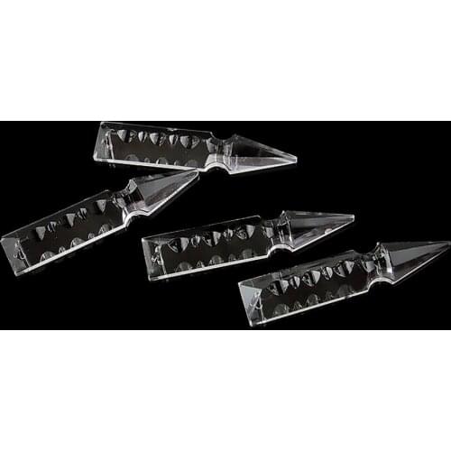 Camal 10pcs 76MM 3.0inch Clear Spear Sword Crystal Pendant Prism Lamp Lighting Part Hanging Chandelier Suncatcher Wedding Party