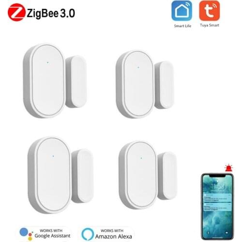 Tuya Smart ZigBee Door Sensor Door Open / Closed Detectors Alert Alarm Compatible With Alexa Google Home Tuya/Smart Life APP