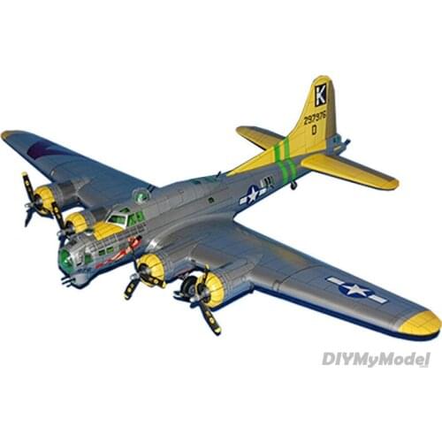 DIYMyModeI 66cmB-17G Aerial Fortress Bomber Aircraft DIY 3D Paper Card Model Building Sets Construction Toys Military Model 1:47