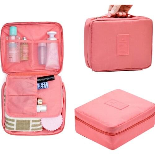 Travel Accessories Cosmetic Wash Bag Toiletry Portable Finishing Case Luggage Package Waterproof Brush Storage Box Organizer