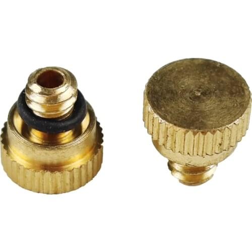 3/16'' Brass End Plug For Misting System Fog Machine 10-24 UNC Garden Patio Water Sprayer Packing Of 30 Pcs
