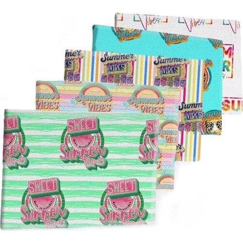 Summer Printed Twill Fabrics Sheet Polyester Cotton Fabric DIY Dress Handbag Sewing Materials 50*145cm