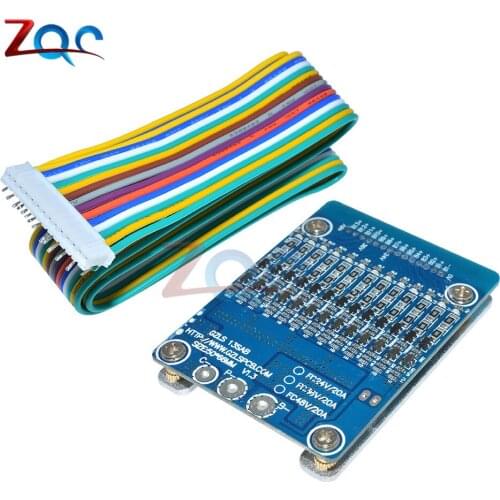Li-ion Lithium Cell 20A 18650 Battery Protection BMS PCB Board Balance 13S 48V R179T