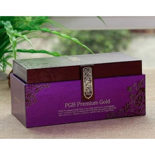 Ribbon Closure Magnetic Foldable Box Flat Pink Pack Box With Paper Insert Inside ---DH11532