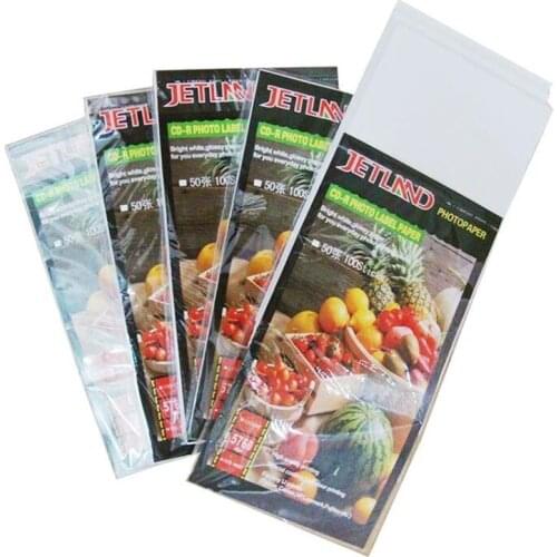 Printable CD DVD Cover Sticker Inkjet Photo Paper Adhesive Sticker label, 135g, High Resolution Images For Inkjet Printer