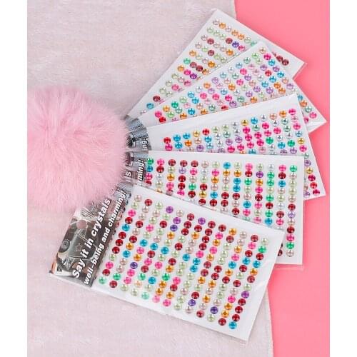 6mm about 504pcs Self Adhesive Acrylic Rhinestone for Phone PC Car Decal Styling Accessories Art Diamond Scrapbooking Stickers