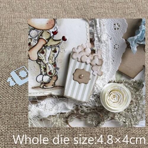 New Design Craft Metal die cuts Cutting Die Popcorn box decoration scrapbooking Album Paper Card Craft Embossing die cuts