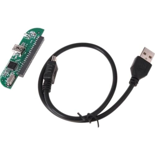Hard Disk Adapter 2.5 inch USB 2.0 to IDE Adapter HDD Converter Board Module with Data Cable Supports 2TB hard drives for Window