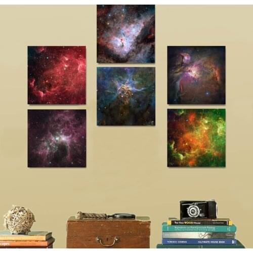 Mysterious Hubble Universe Galaxy Poster Meteor Landscape Wall Picture Nordic Modern Abstract Canvas Painting Living Room Decor