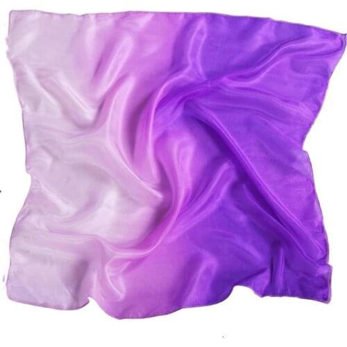 40cm-90cm Sauqre Silk Veils Belly Dance Light 5 Mommes Real Silk Small Size Square Dance Veil 45cm/50cm/60cm/70cm/90cm