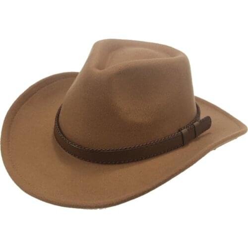 Fedora hats men women panama solid big brim western cowboy jazz cap felted ribbon band coffee khaki camel outdoor casual men hat