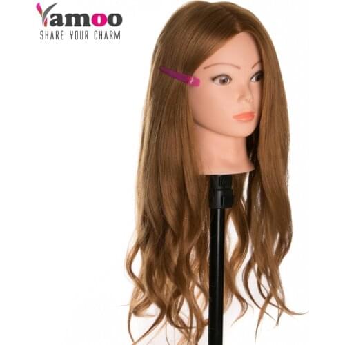 Training head 40% natural Hair Hairdressing Mannequin Training Head teaching head