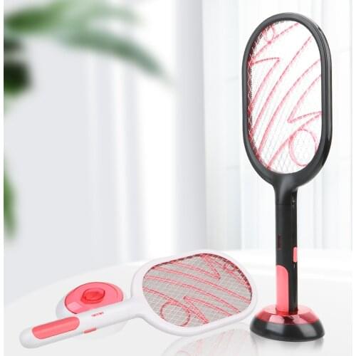 USB Electric Mosquito Swatter Dual Modes Insect Racket Swatter Household Rechargeable Fly Bug Killer Trap Zapper