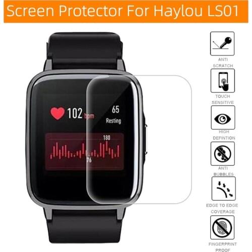 Protective Film for Haylou LS01 Smart Watch Screen Protector Soft TPU HD Film Guard Cover for Haylou LS01 Watch Band Accessories